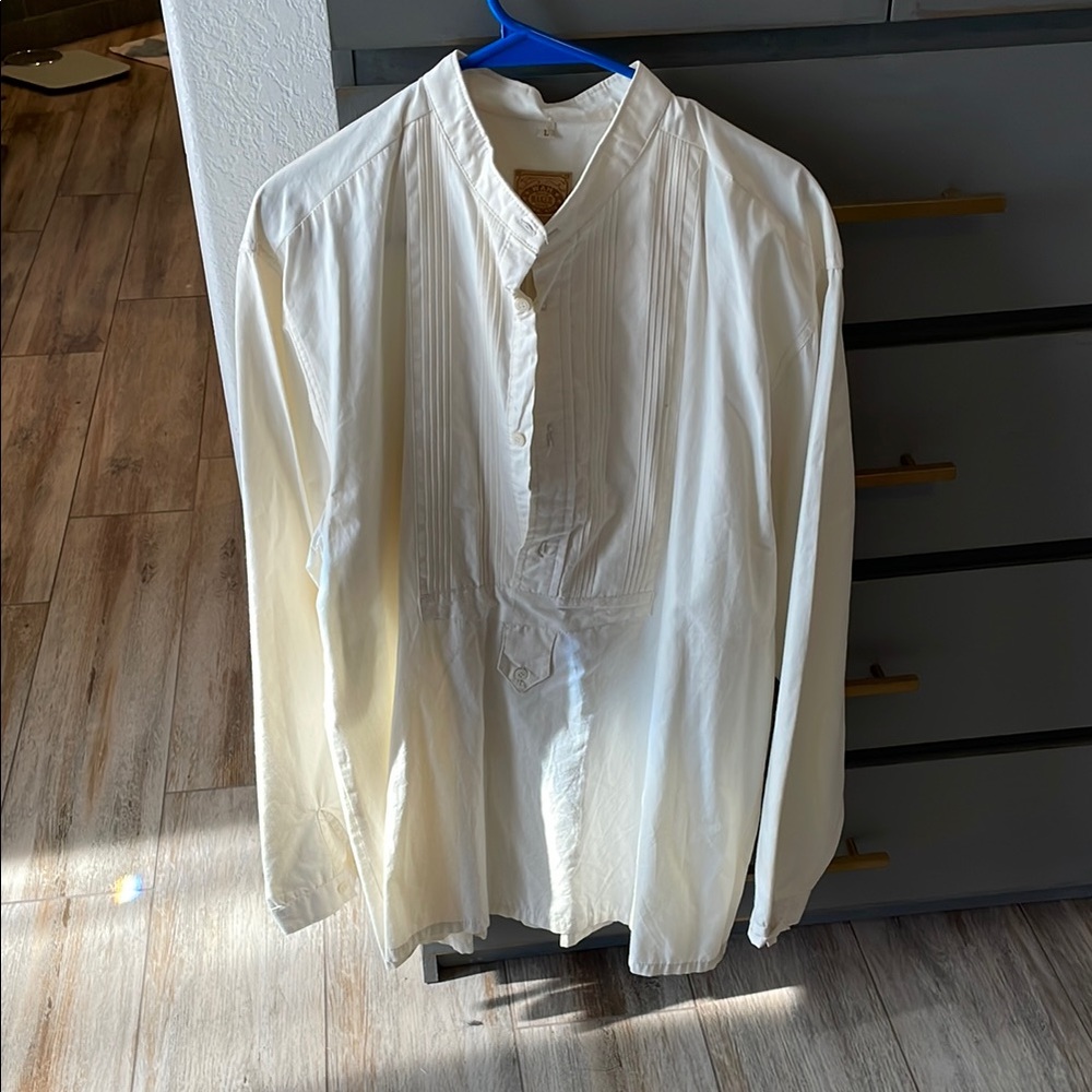 White Casual Button Down Dress